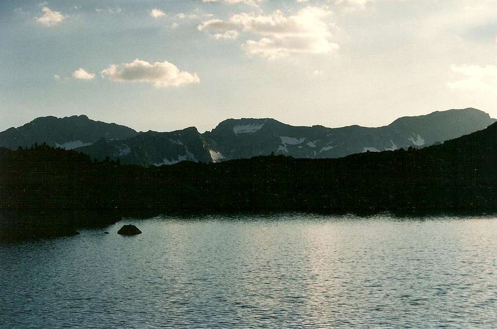 Sunset from Dusy Basin