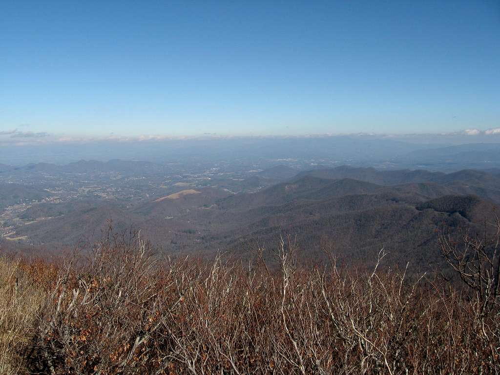 North towards Asheville