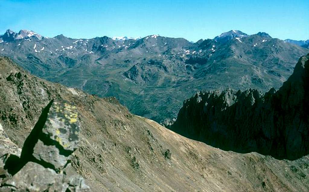 Névache mountains from Mont...