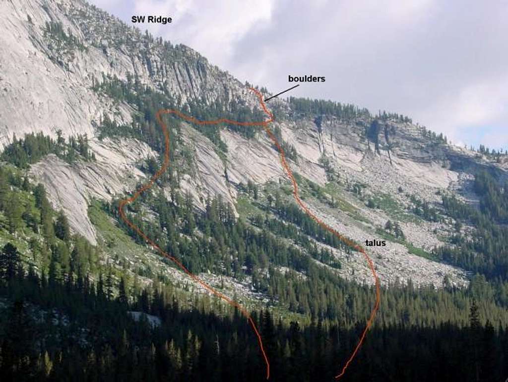 The West Face route, commonly...