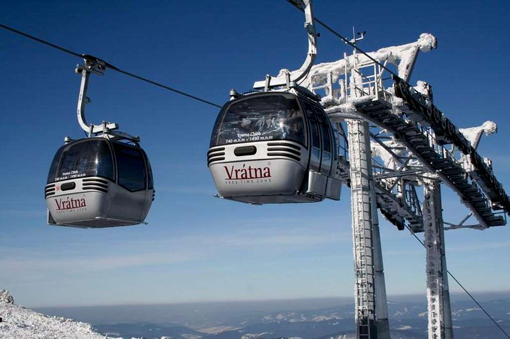 Cable car to Snilovské sedlo