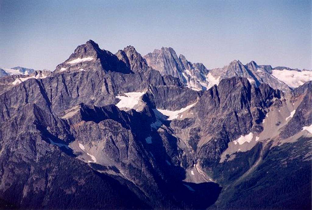 Black Peak is at left-center...