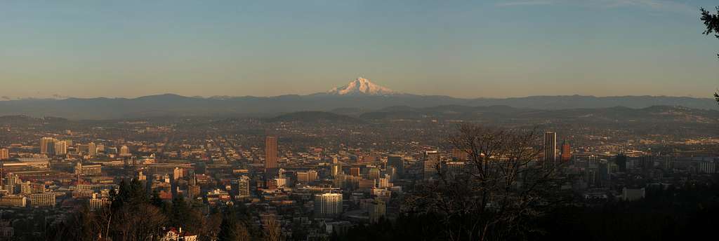 Portland Skyline Panorama