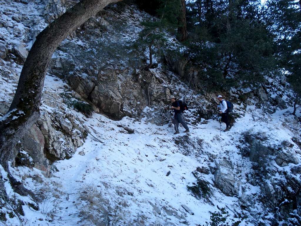 Allison Mine trail - snow