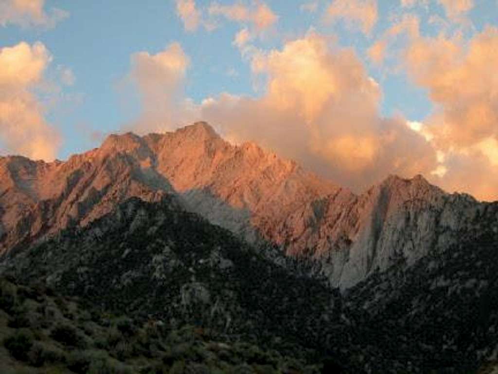 Lone Pine Peak the morning...