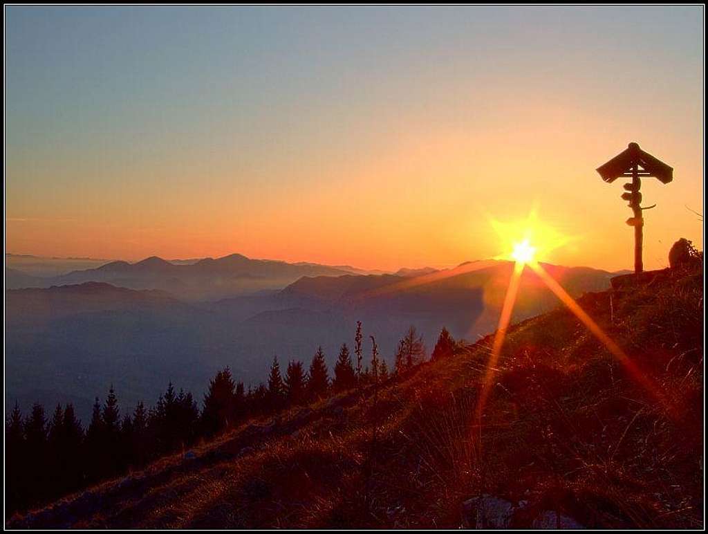 Kriska gora sunset