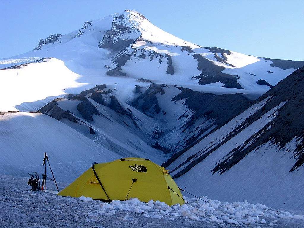 Campsite, below White River Glacier, Mt. Hood