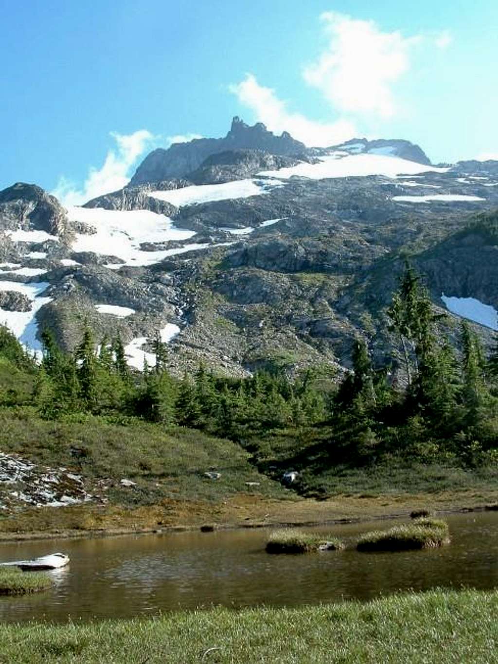 Sloan Peak from the lower basin