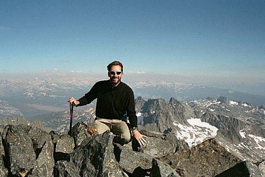 On the summit of Mt. Ritter