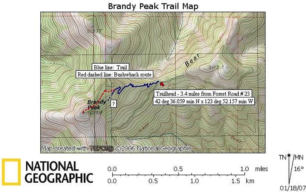 Brandy trail map