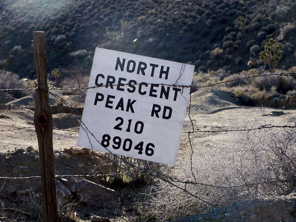 Road Leading to Crescent Peak