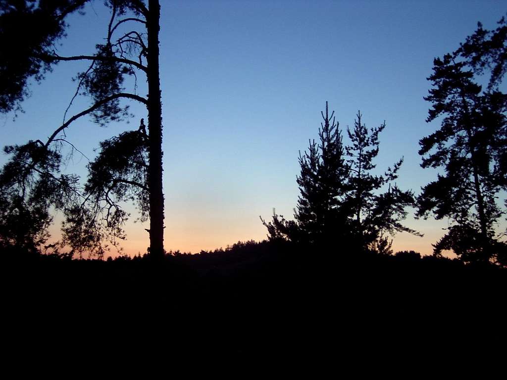 Sunset in the mountains around Berovo, Macedonia