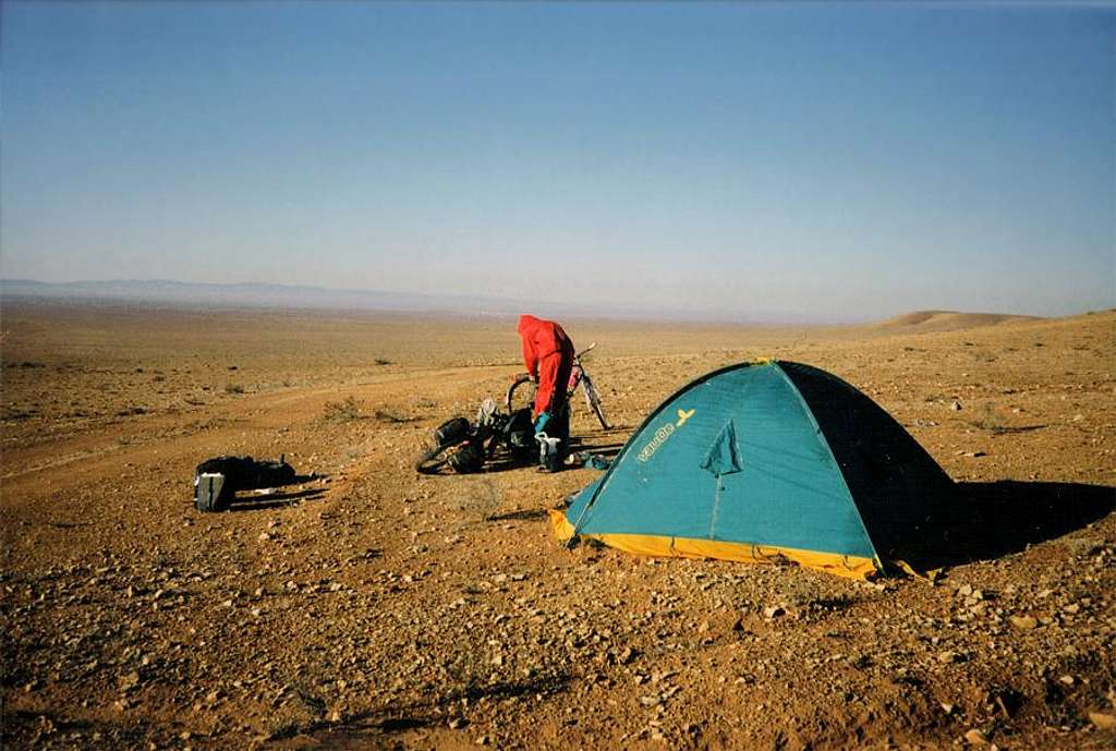 Syrian desert camp