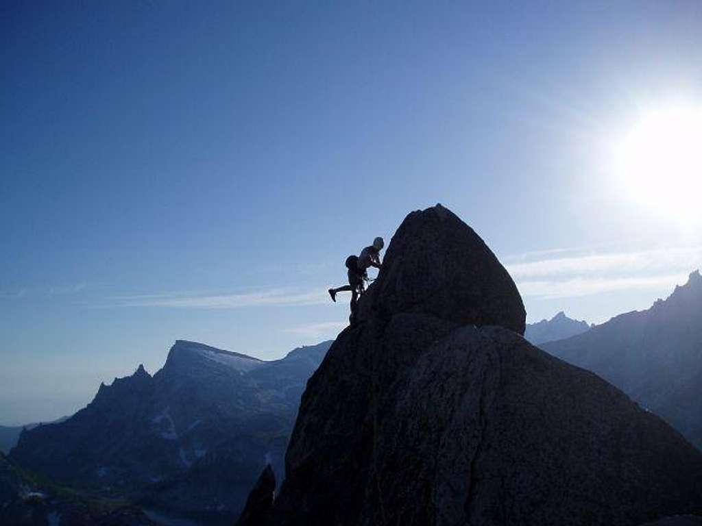 Climbing West Ridge