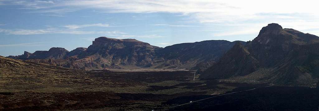 Summit view Montaña del Cedro: Cañadas del Teide