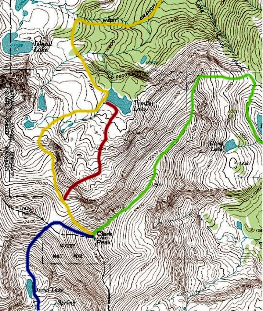  
Map of Clark Peak with...