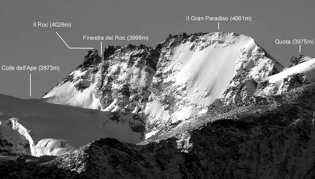 Il Roc and Gran Paradiso (east side)