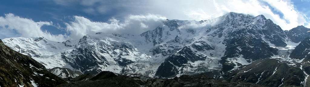 Monte Rosa eastface from Belvedere