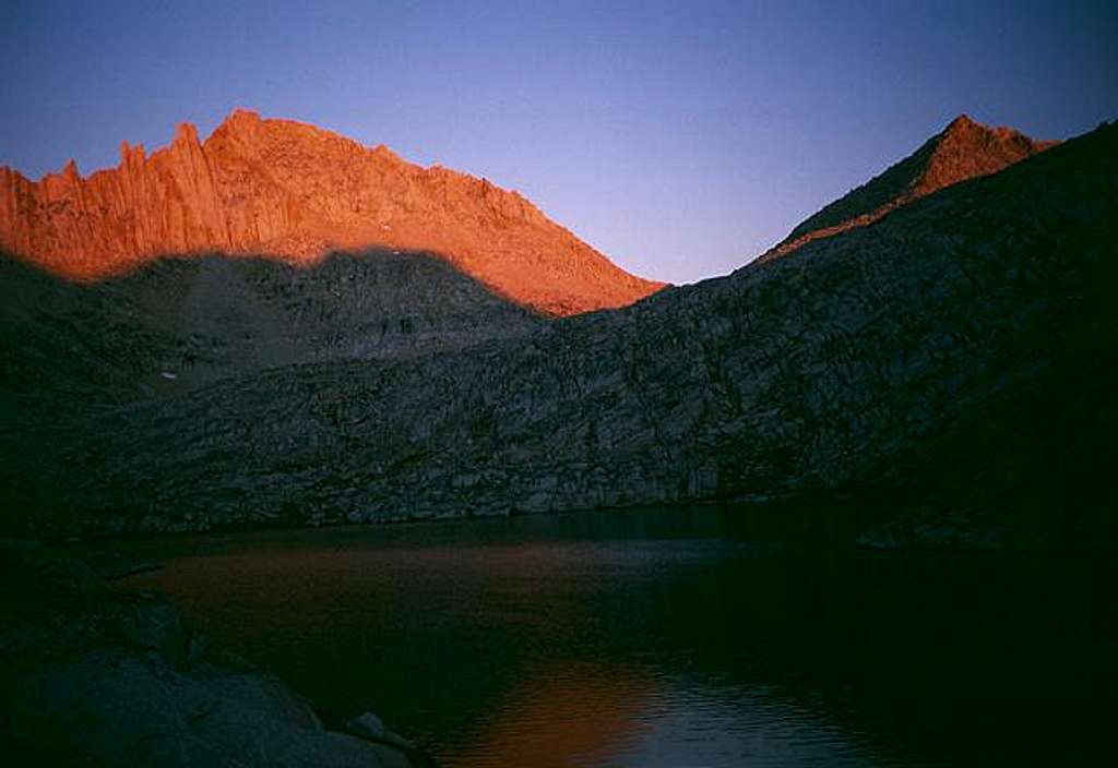 Feather Peak at sunset, from...