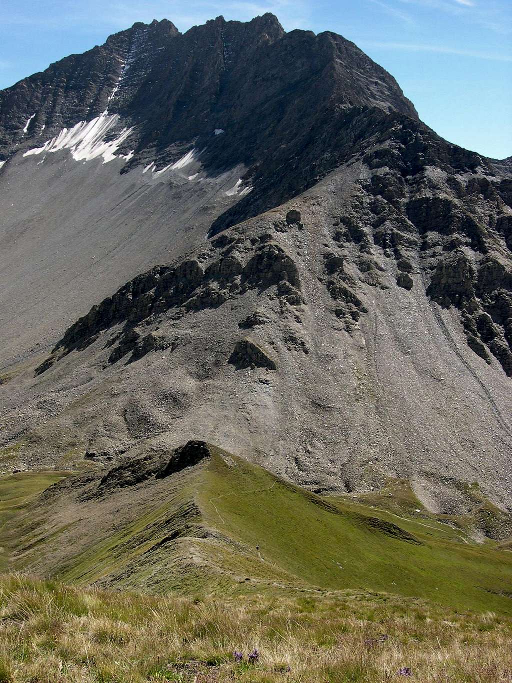 The ridge rising from Tête de Secheron <i>2902m</i> to Grande Rochère <i>3326m</i>