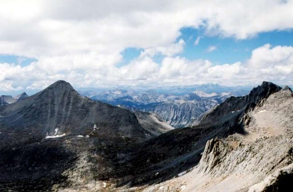 Mount Abbot (on the right)...