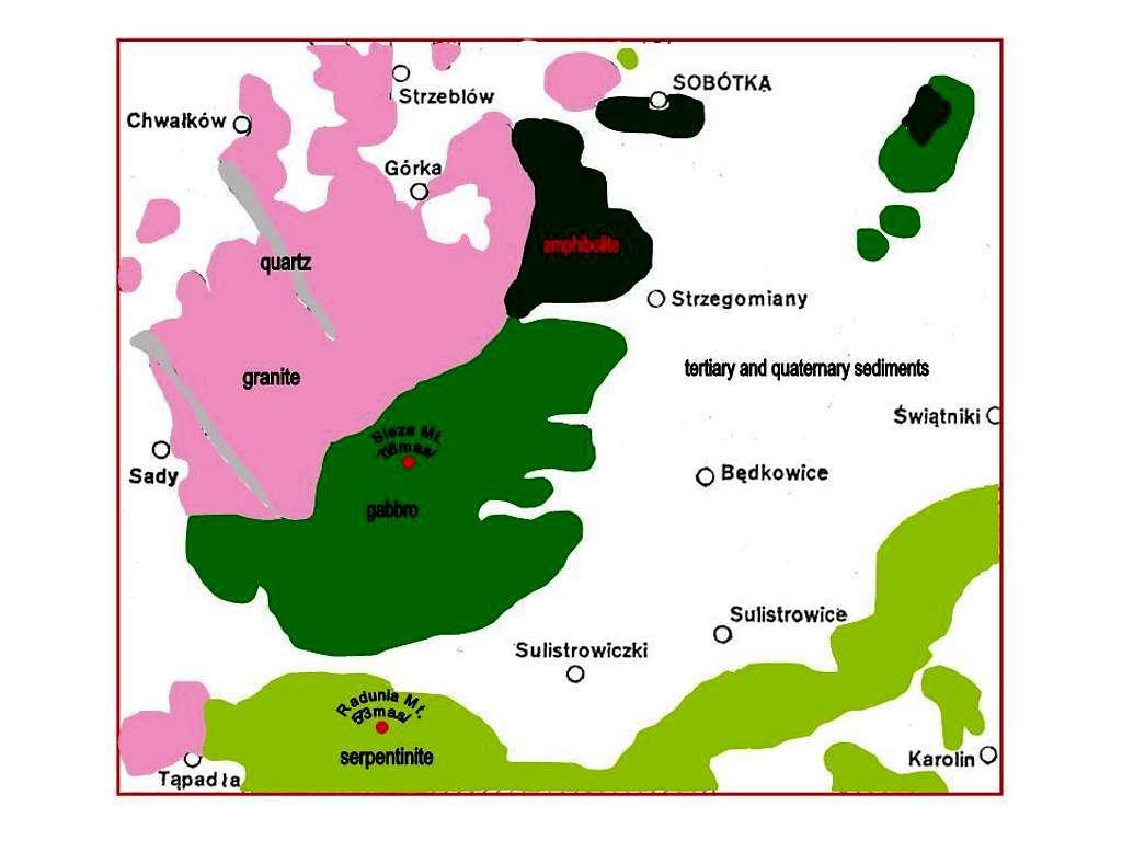 The Sleza Massif - geology
