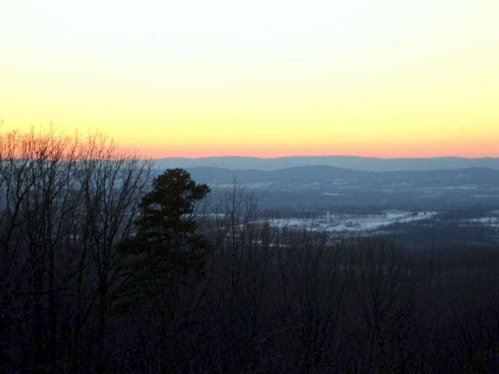 Sunset view from the summit