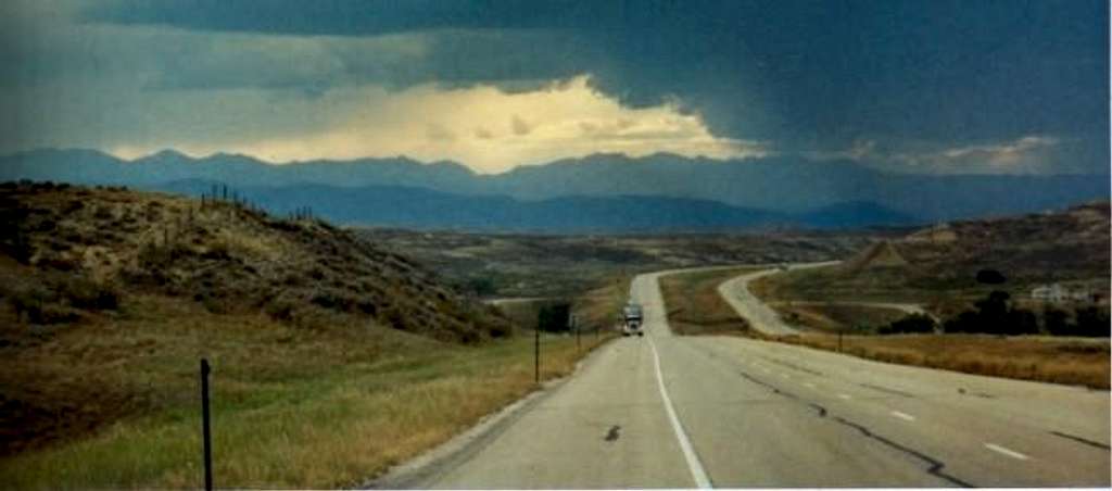 Later summer storm over the Bighorn Mountains