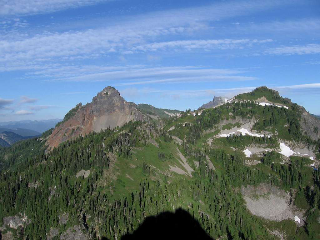 Pinnacle peak from Lane Peak