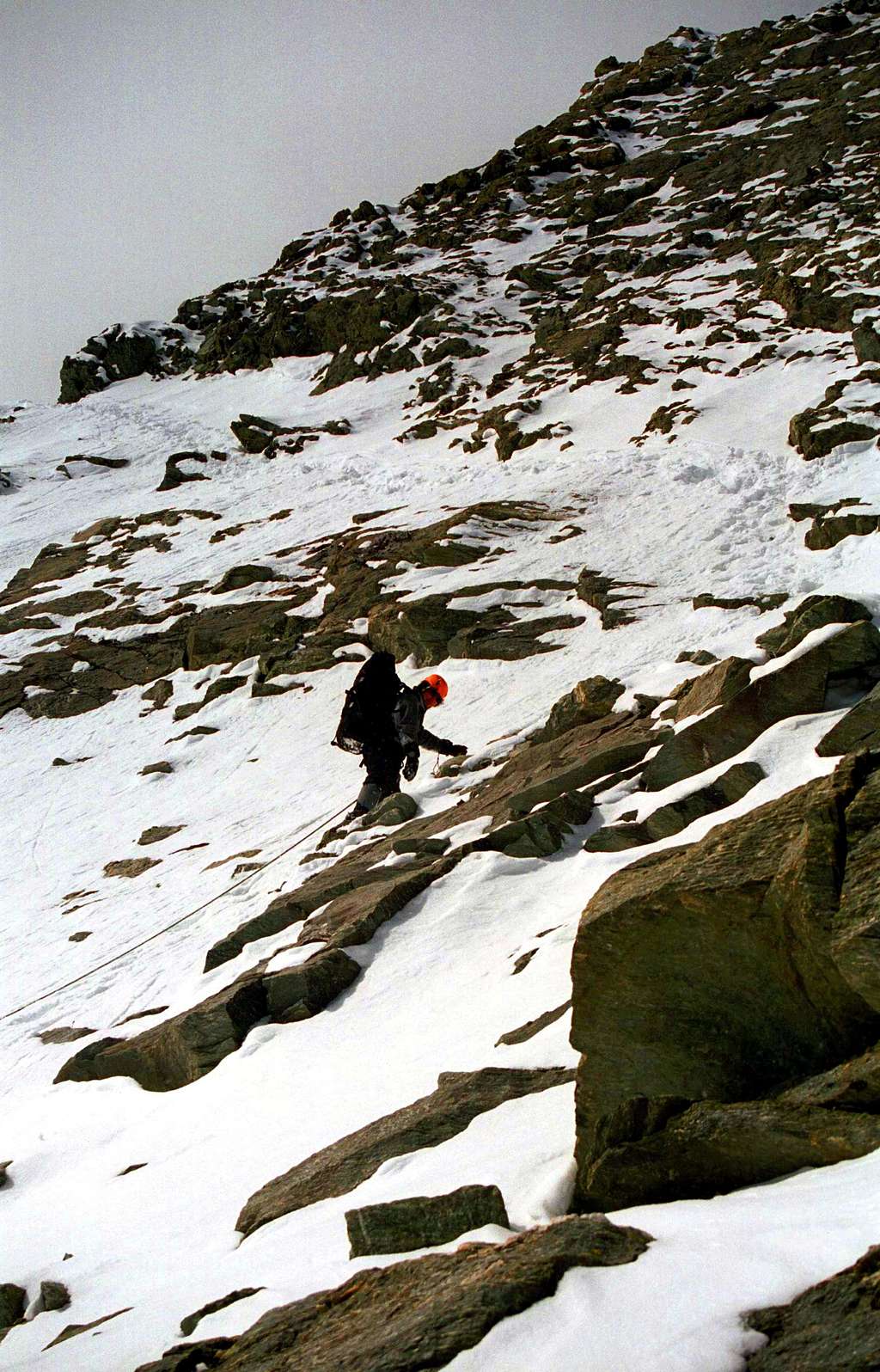 Downclimbing Matterhorn Winter