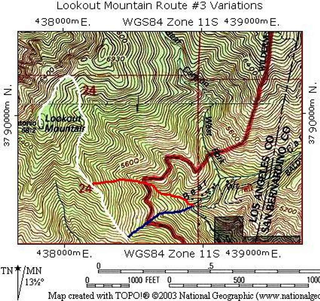 Route #3 Variations Map
