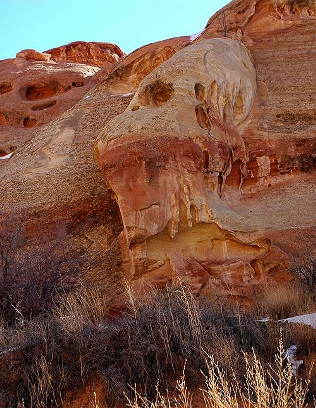 Eerie Rock Formation - Cohab Canyon Trail, Capitol Reef National Park