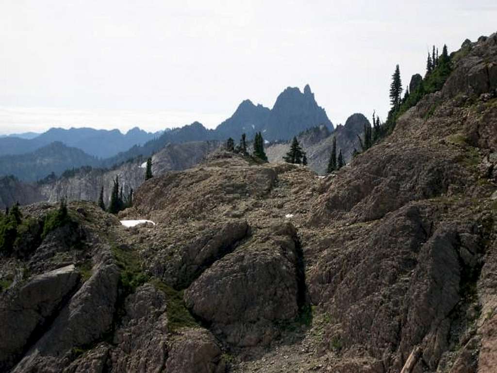 Looking at the Sawtooth Ridge...