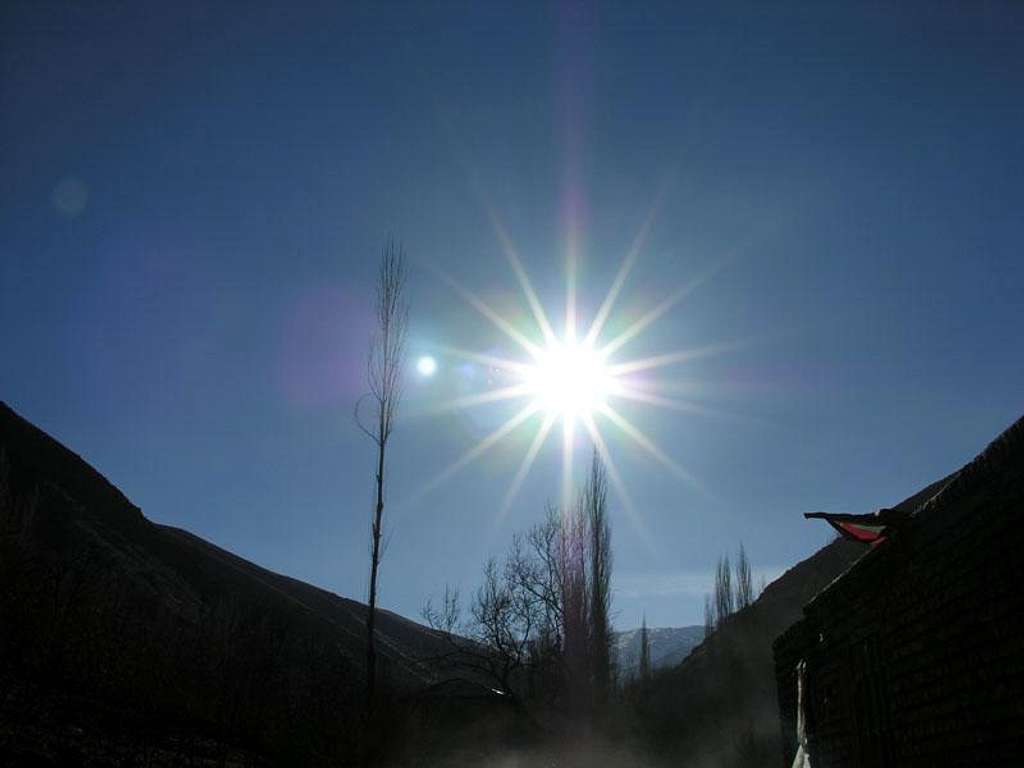 sun in Shirbad mt.