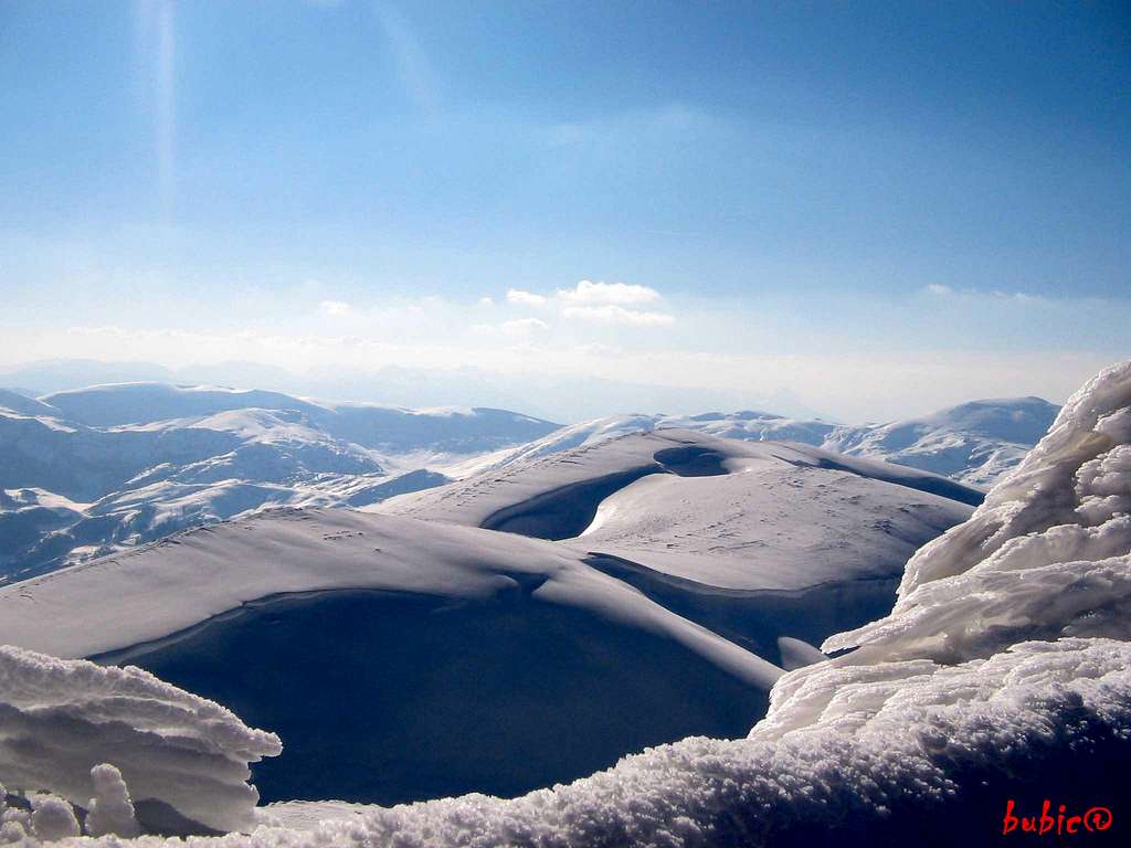 From summit of Bjelasnica