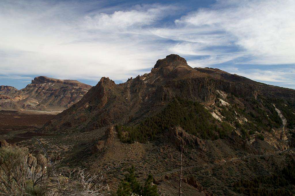 Summit view: Guajara (2715m) and El Sombrero (2534m)