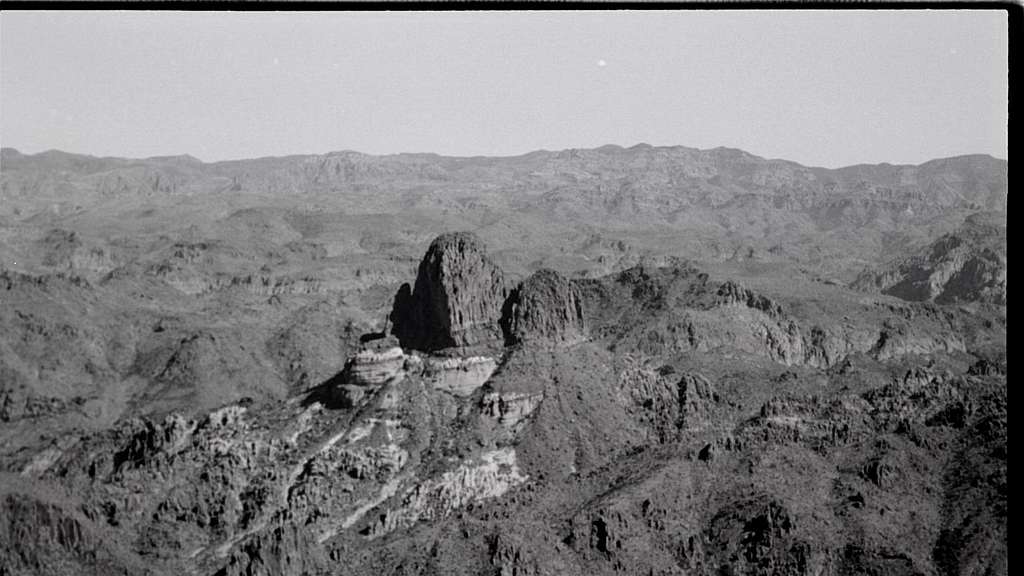Black and White of Weavers Needle