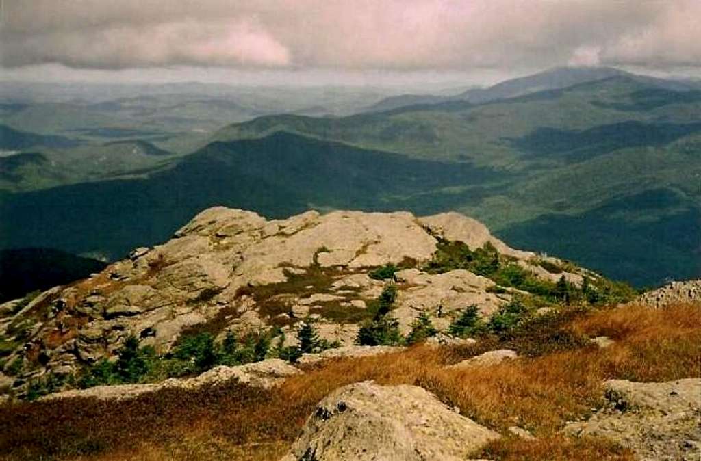View north from the summit of...