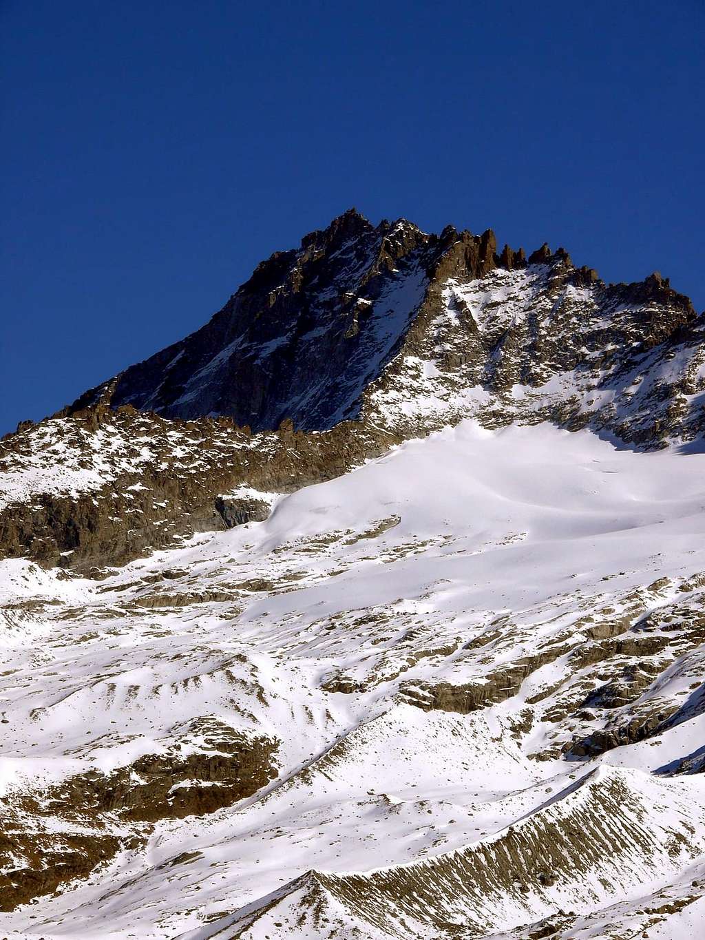 Il versante ovest dell'Herbetet (3778 m)