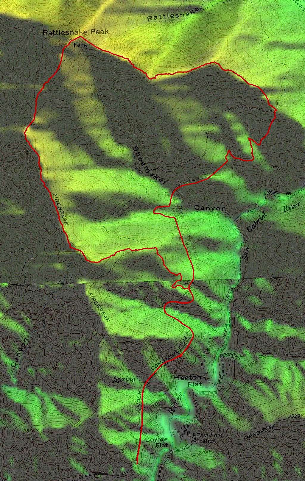 Rattlesnake GPS Track