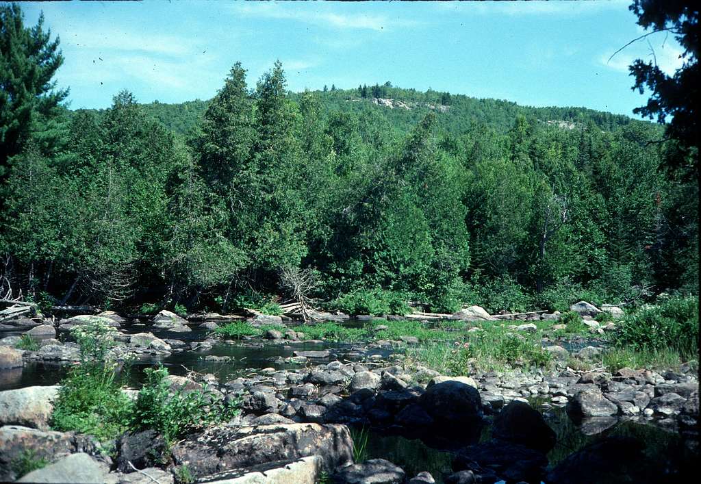 Crags from Nahmkanta Stream