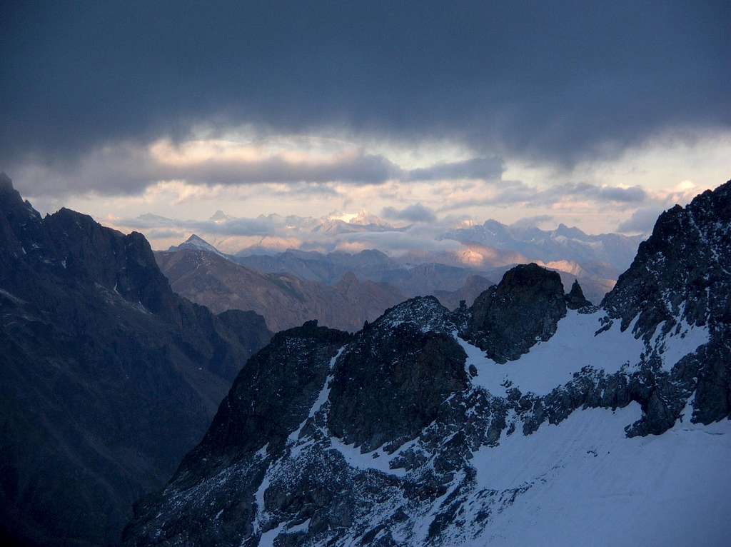 Stormy impression of Dauphiné Alps