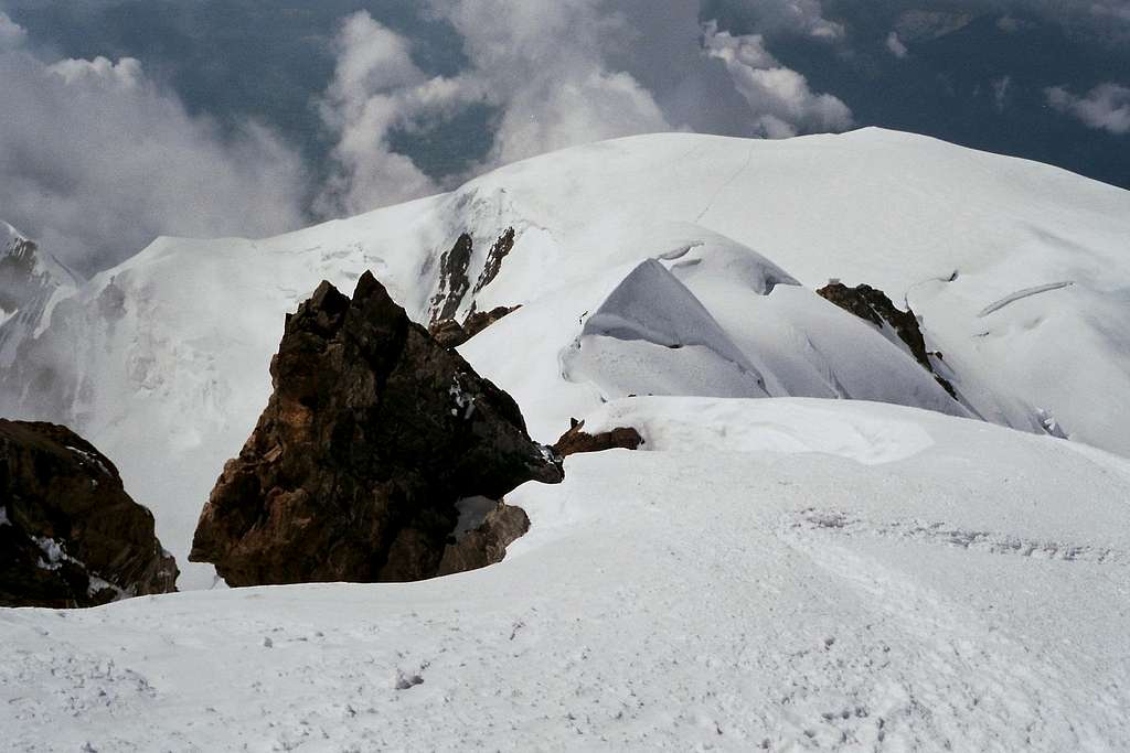 Bossesridge of Mont  Blanc