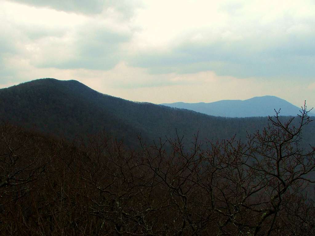 Summit of Bluff Mountain from an outcropping