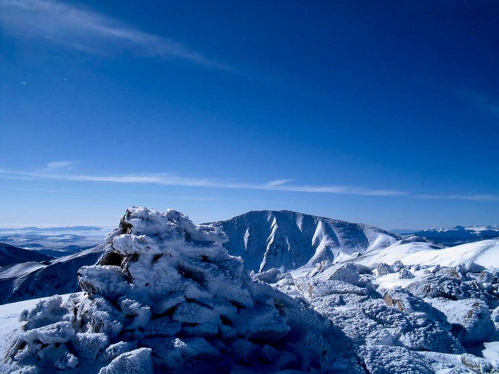 Hoosier Ridge summit cairn