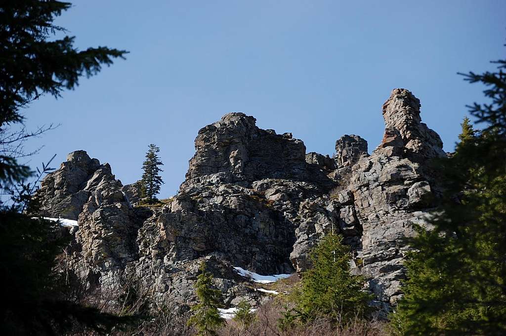 Rocks near the summit of Mt. Mitchell