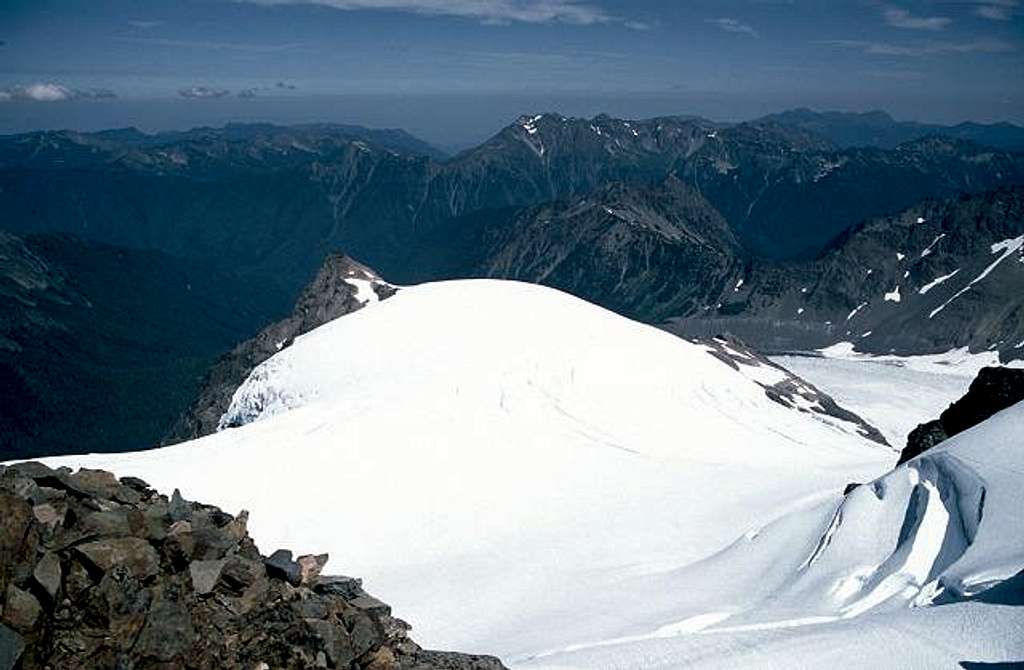 Summit view of Snow Dome and...