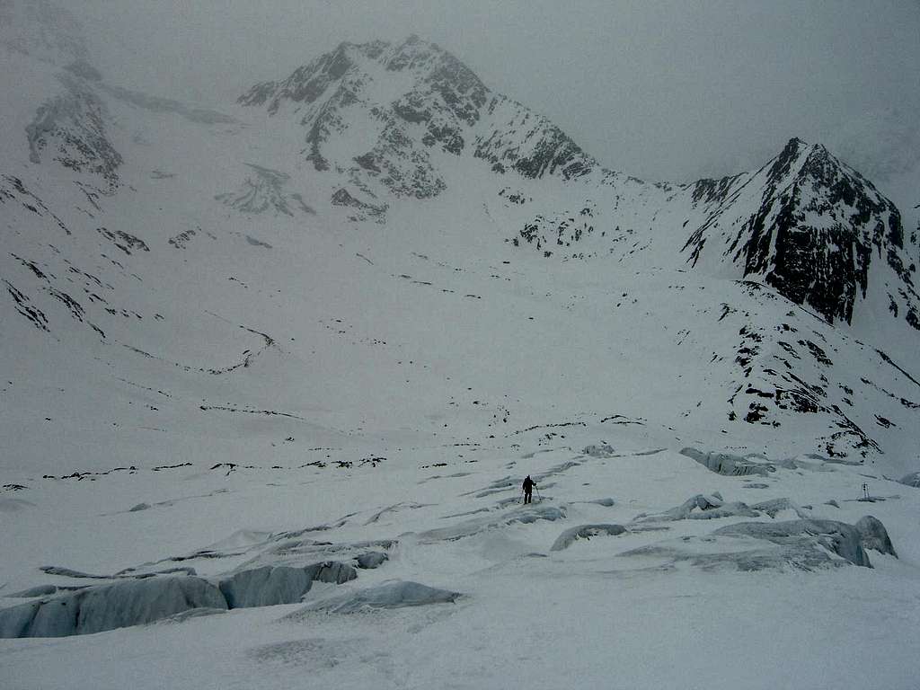 On the Taschach glacier