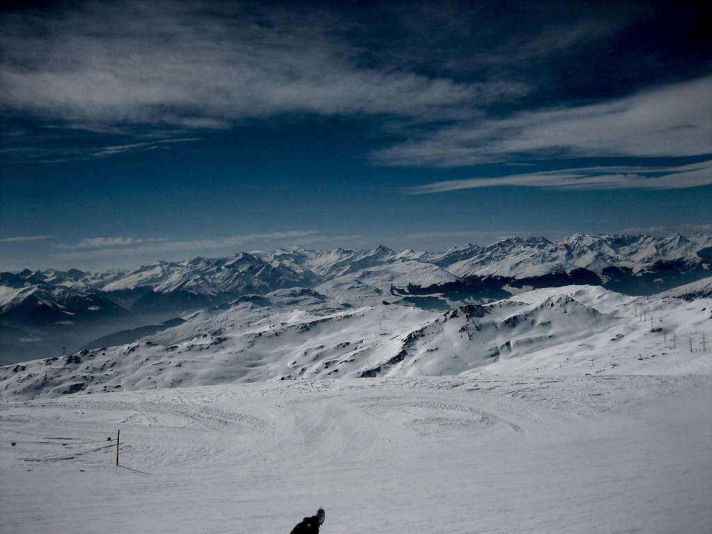 Winter impression Switzerland Flims Laax