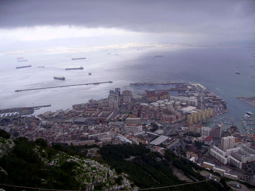 Gibraltar City from The Rock